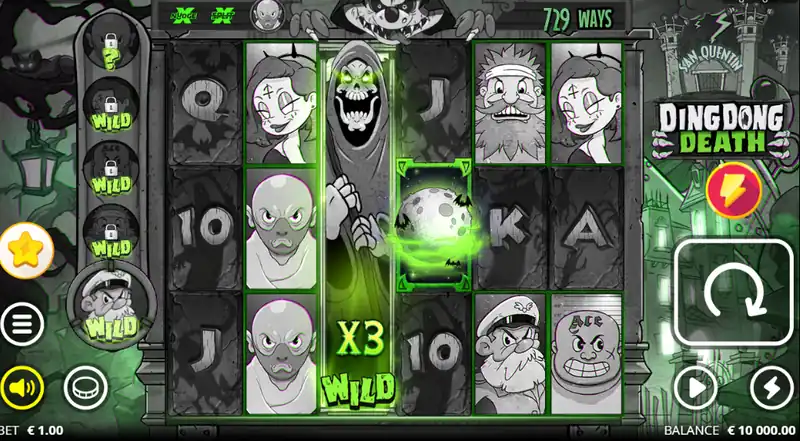 Игровой процесс слота Ding Dong Death от Nolimit City